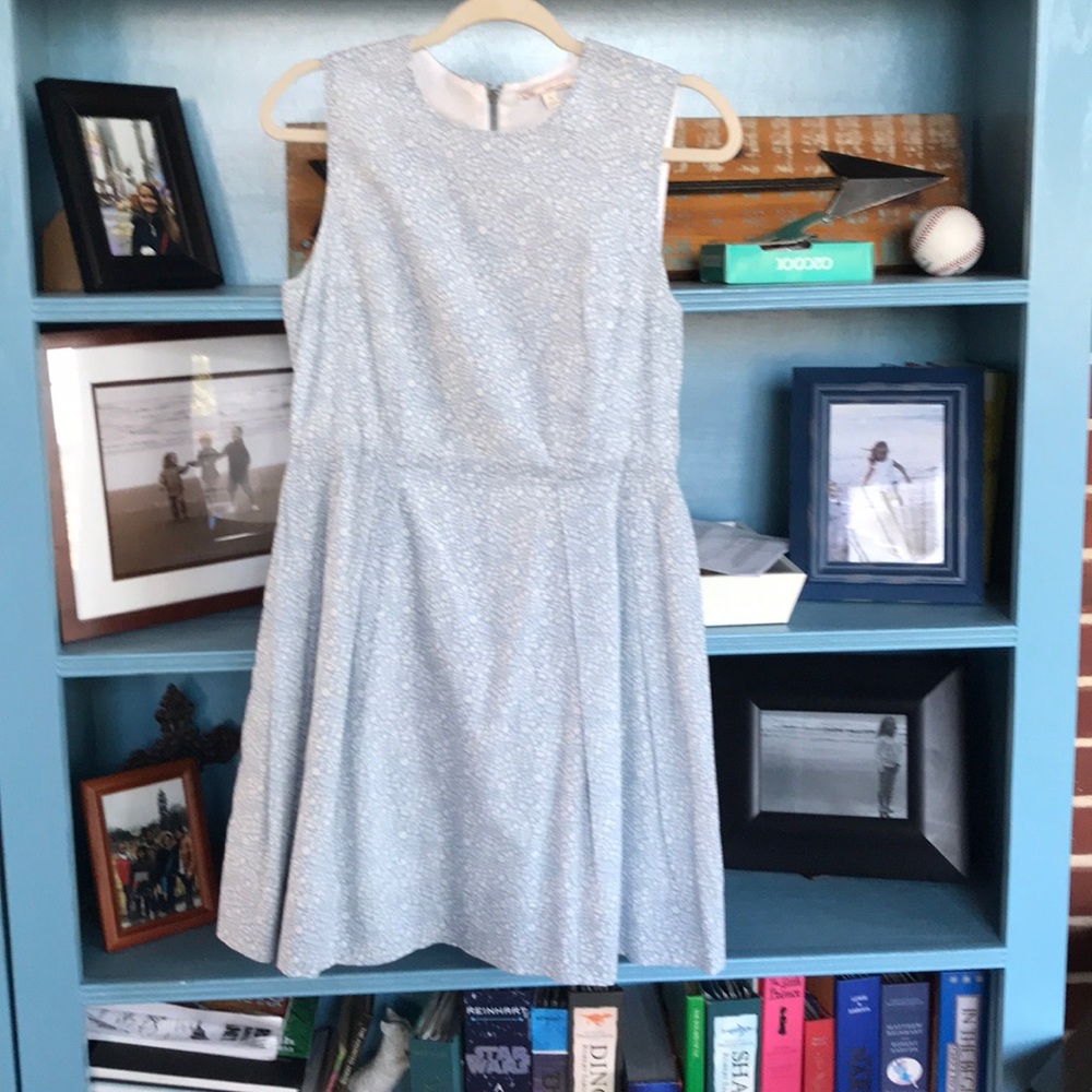 Blue print dress